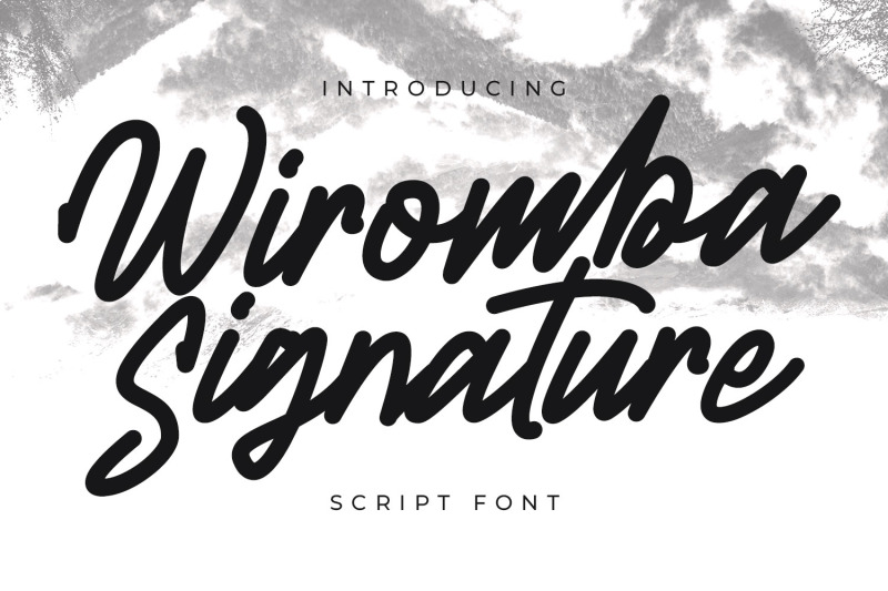 wiromba-signature-script-font