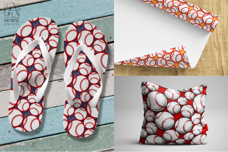 baseball-digital-paper-graphics-sports-balls-seamless-patterns