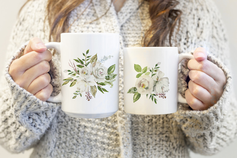 2-mugs-mockup-11oz-and-15oz-woman-holding-mugs