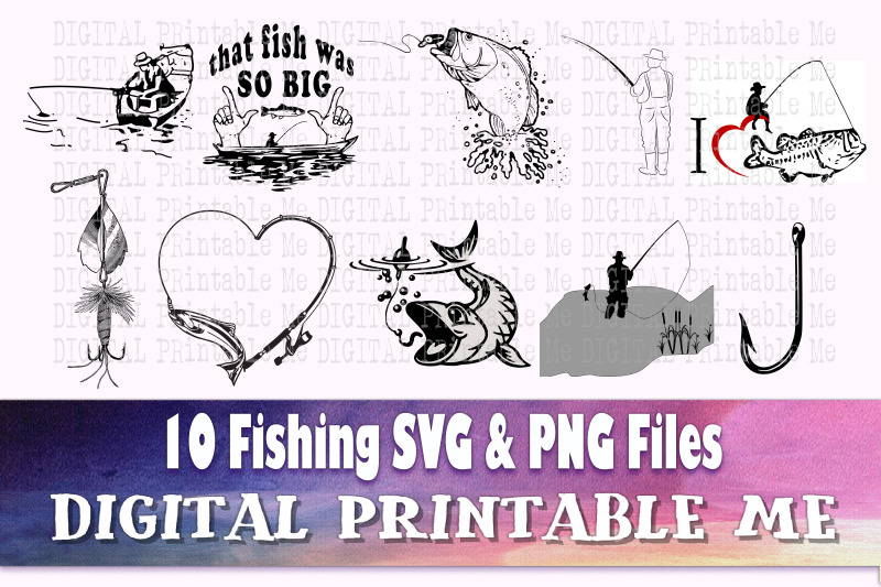 Download Fishing svg bundle, fisherman line art, illustration ...