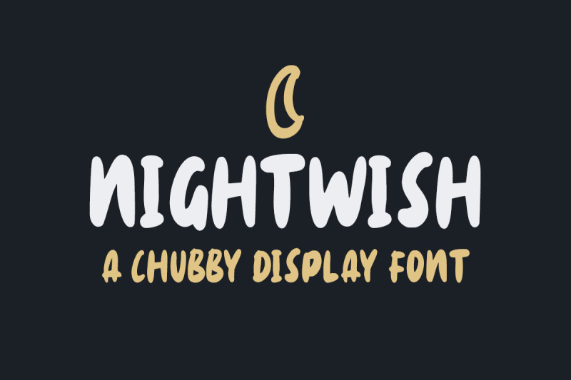 nightwish-chubby-display-font