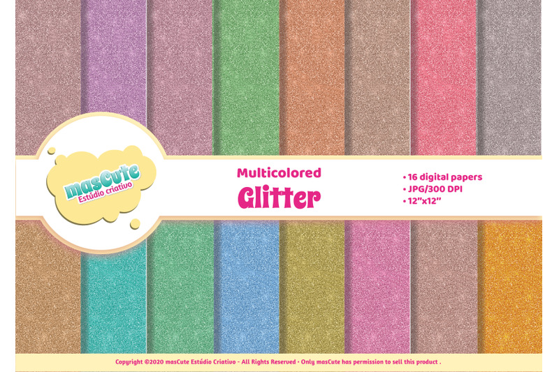 digital-paper-pack-multicolored-glitter