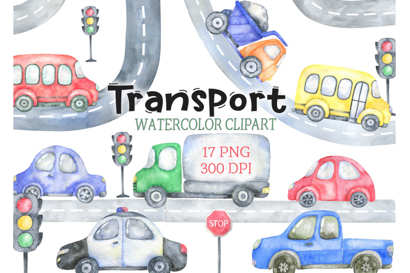 watercolor-transport-clipart-car-bus-clip-art-png-baby-shower-image