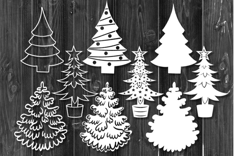 christmas-svg-pine-trees-3-designs-3-versions-clipart-set-1