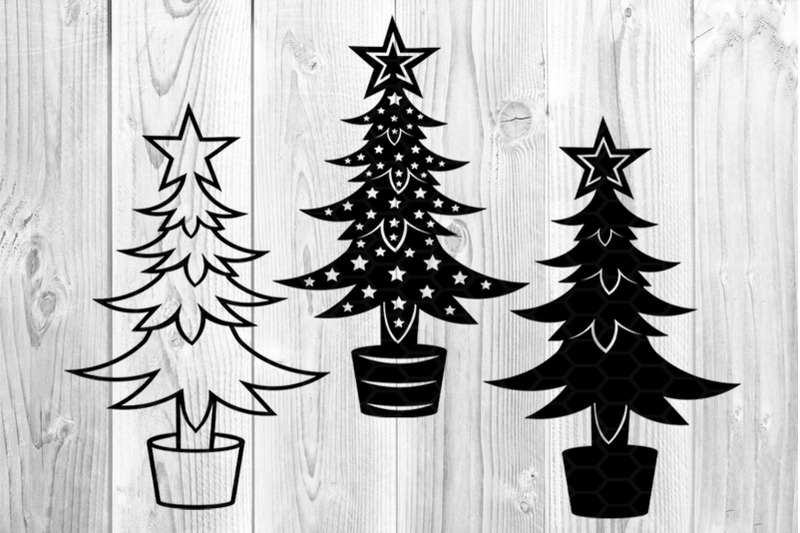 christmas-svg-pine-trees-3-designs-3-versions-clipart-set-1
