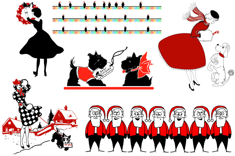 christmas-retro-red-and-black-vector-ai-eps-png