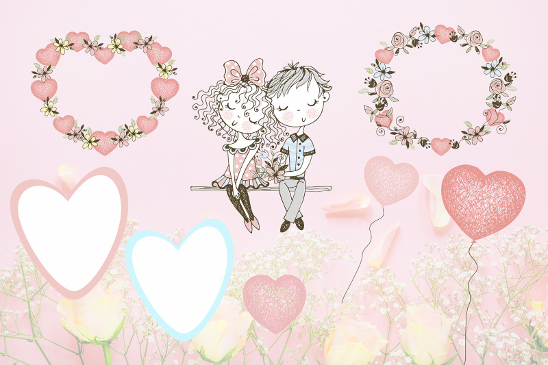 funny-valentine-love-day-valentines-digital-clipart-cute-couples