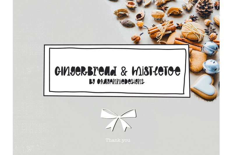 gingerbread-and-mistletoe-font-and-extras