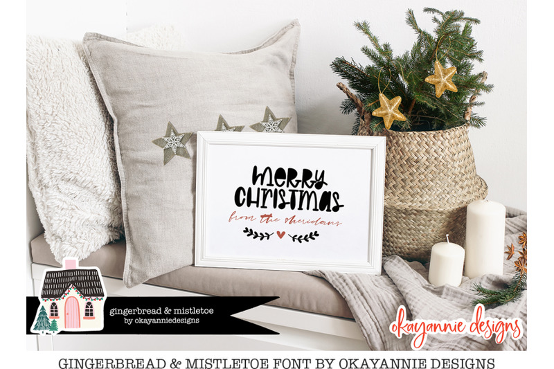 gingerbread-and-mistletoe-font-and-extras