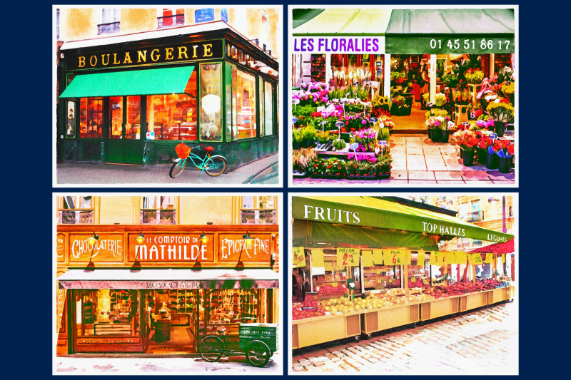 parisian-shops-watercolor-backgrounds