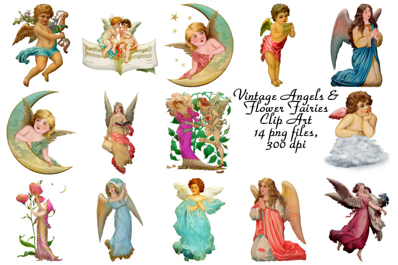 vintage-angels-and-fairies-restored-clip-art