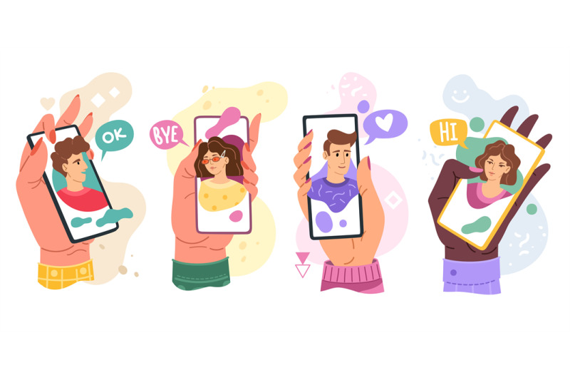 chatting-phones-hands-with-smartphones-video-messaging-phones-screen