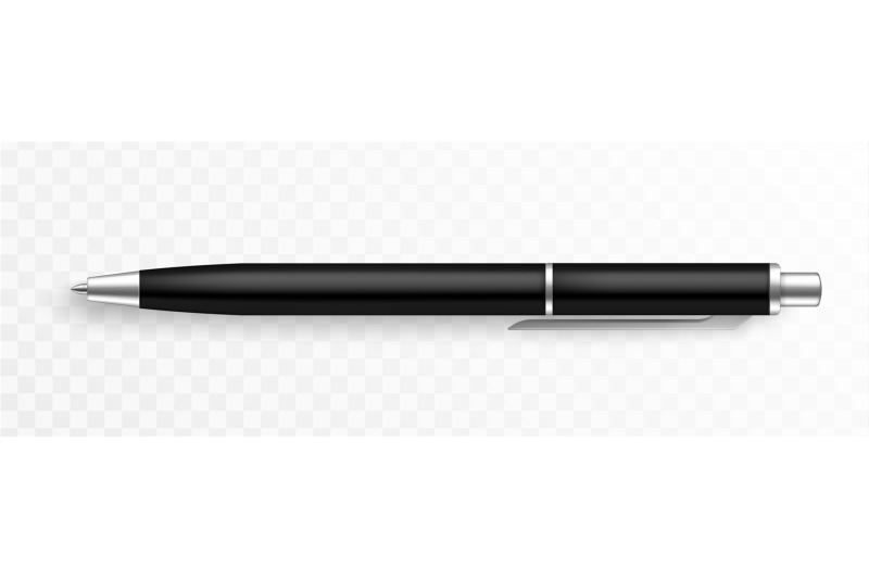 pen-template-realistic-black-and-silver-ballpoint-mockup-top-view-3d