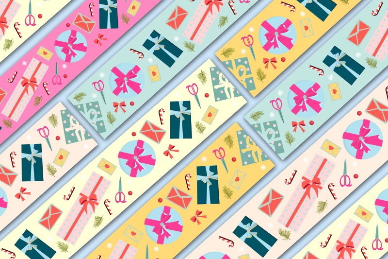 holiday-packing-tapes-and-ribbons-png-jpeg-eps10-ai