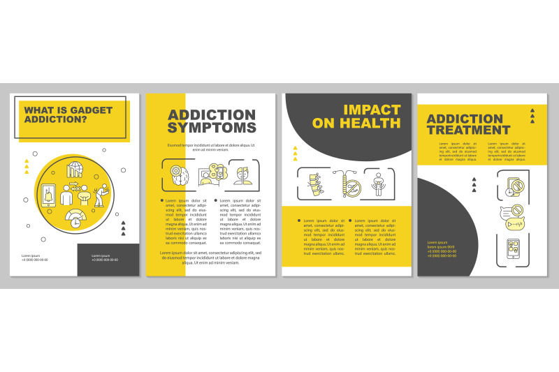 gadget-addiction-symptoms-brochure-template