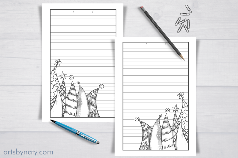 christmas-trees-to-color-kdp-notebook