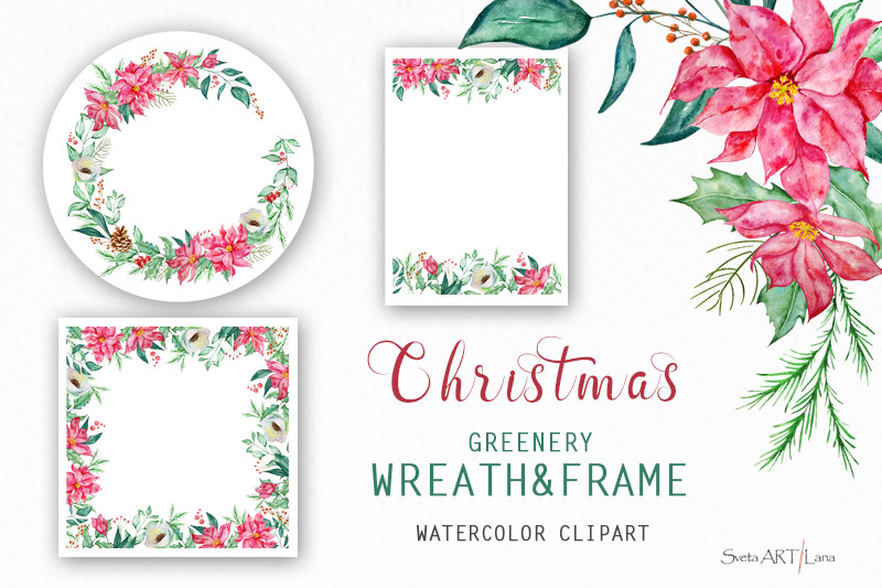 christmas-greenery-watercolor-wreath-clipart