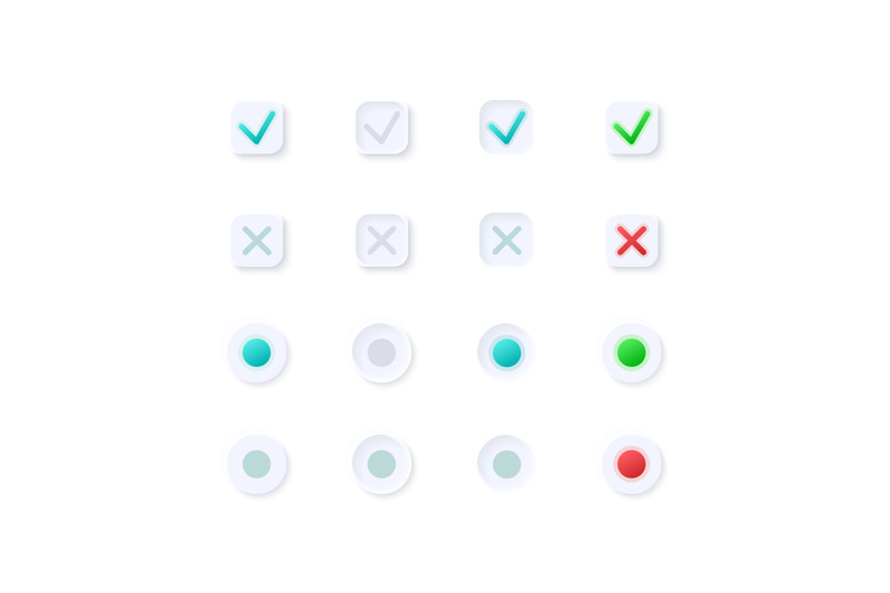 tick-and-cross-buttons-ui-elements-kit