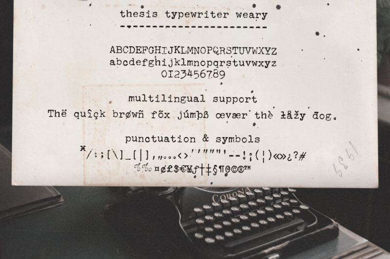thesis-typewriter-font-and-extras