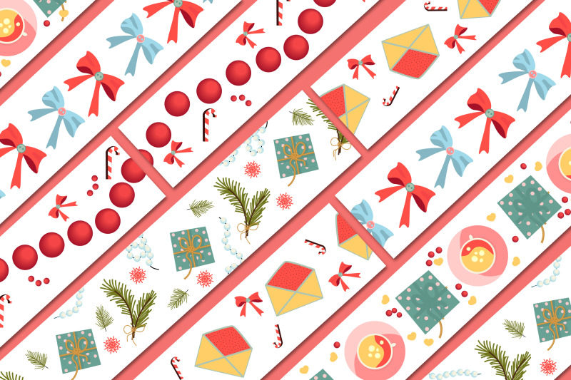 holiday-packing-tapes-and-ribbons-png-jpeg-eps10-ai