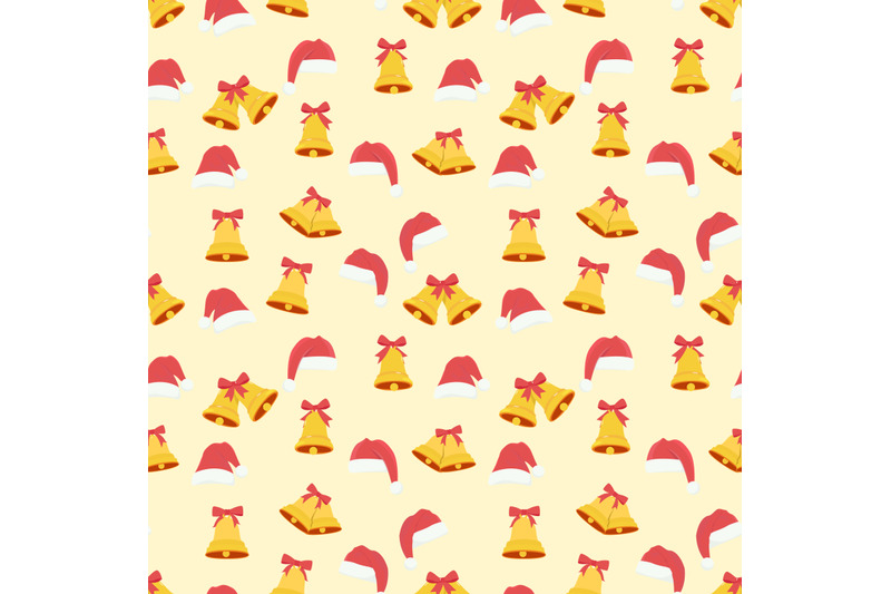 hat-and-bell-christmas-pattern