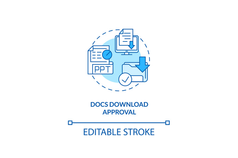docs-download-approval-concept-icon