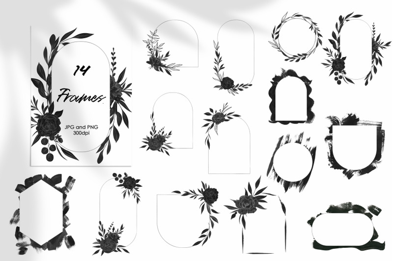black-flowers-and-abstract-clipart