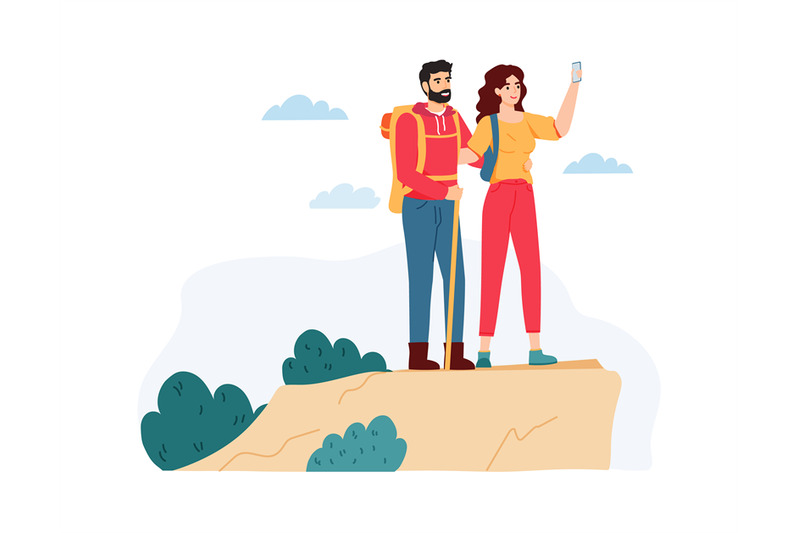 young-woman-and-man-hiking-in-mountains-couple-having-summer-trip-on