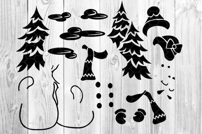 Download Christmas SVG Let It Snow Layered Design Clipart Decor ...