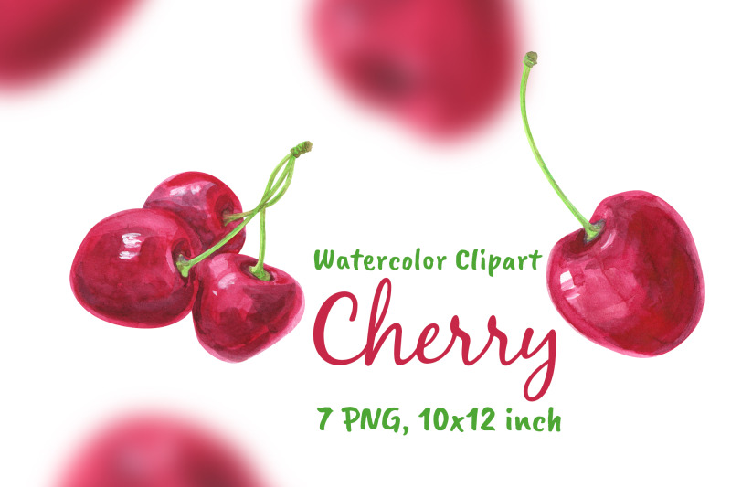watercolor-cherry-clipart-food-png