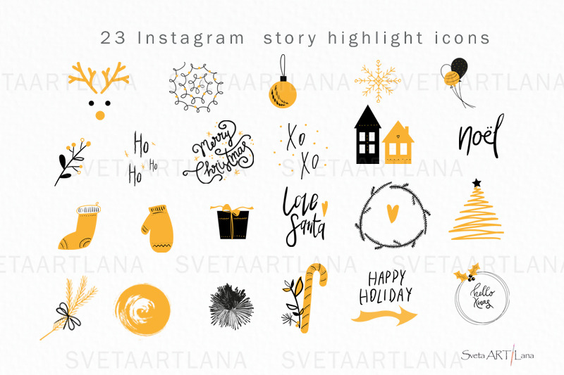 christmas-instagram-story-highlight-icons-story-stickers