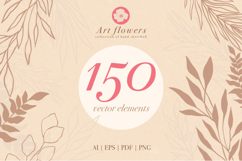 150-flowers-vector-elements