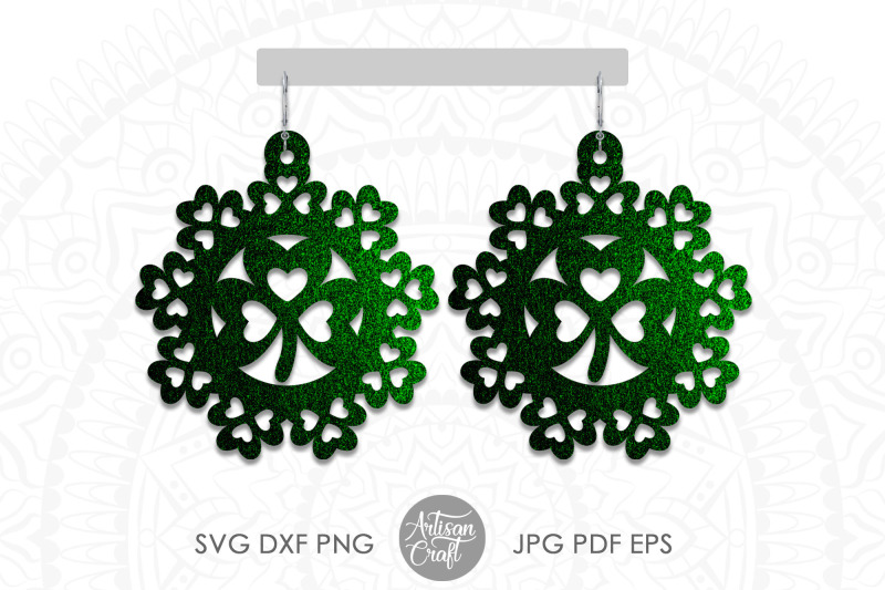 st-patrick-039-s-day-earrings-svg-shamrock-wreath