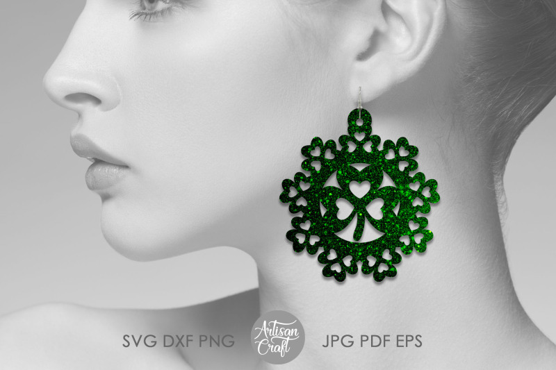 st-patrick-039-s-day-earrings-svg-shamrock-wreath