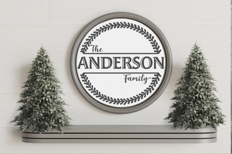 Download Family Name Wreath Monogram SVG Home Decor Design Clipart By Mandala Creator | TheHungryJPEG.com