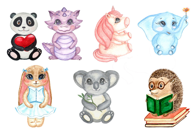 watercolor-cute-animals
