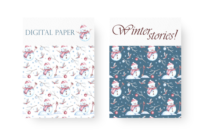 christmas-snowman-seamless-pattern-digital-paper-new-year-winter