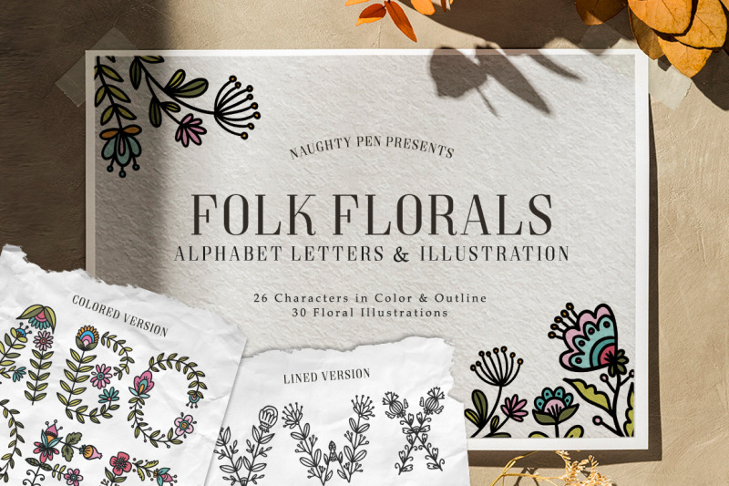 folk-floral-alphabet-letters-and-illustration