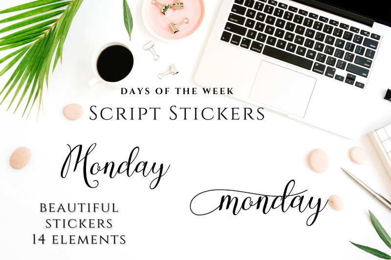 script-stickers-for-journals-days-of-the-week