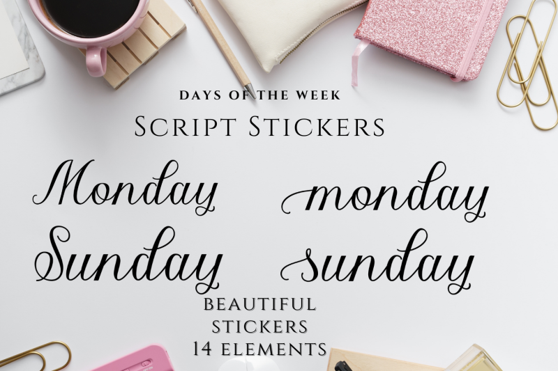 bullet-journals-planners-stickers-days-of-th-week-stickers