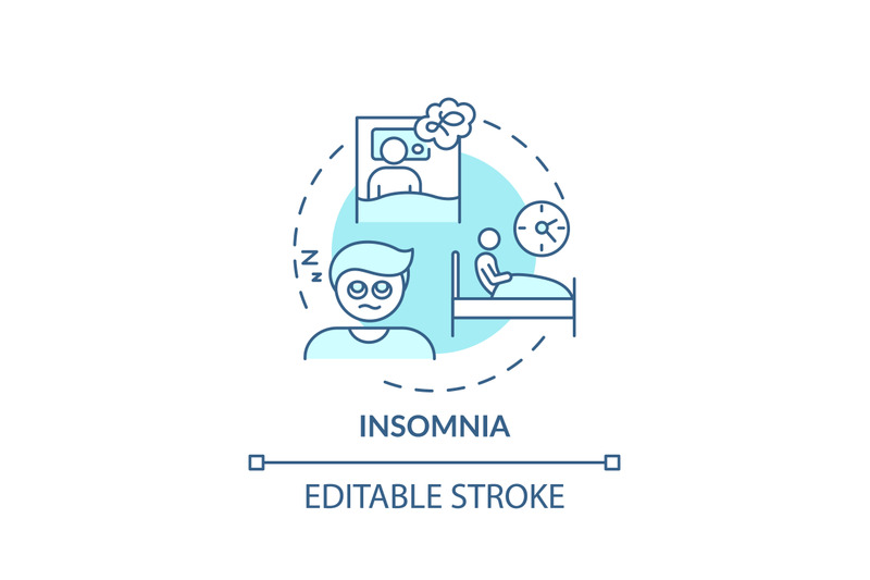 insomnia-turquoise-concept-icon