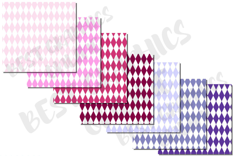 argyle-diamond-digital-papers-pack