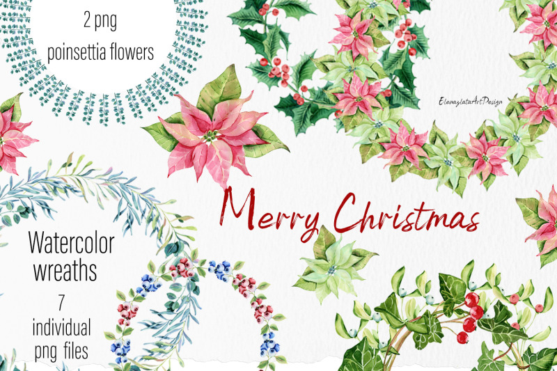 merry-christmas-watercolor-wreath