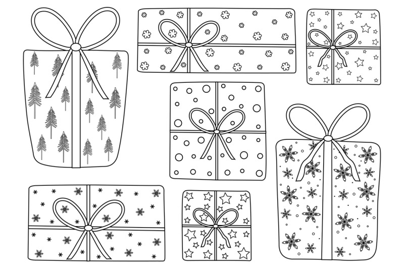 gift-boxes-black-and-white-coloring-vector-gift-boxes-svg