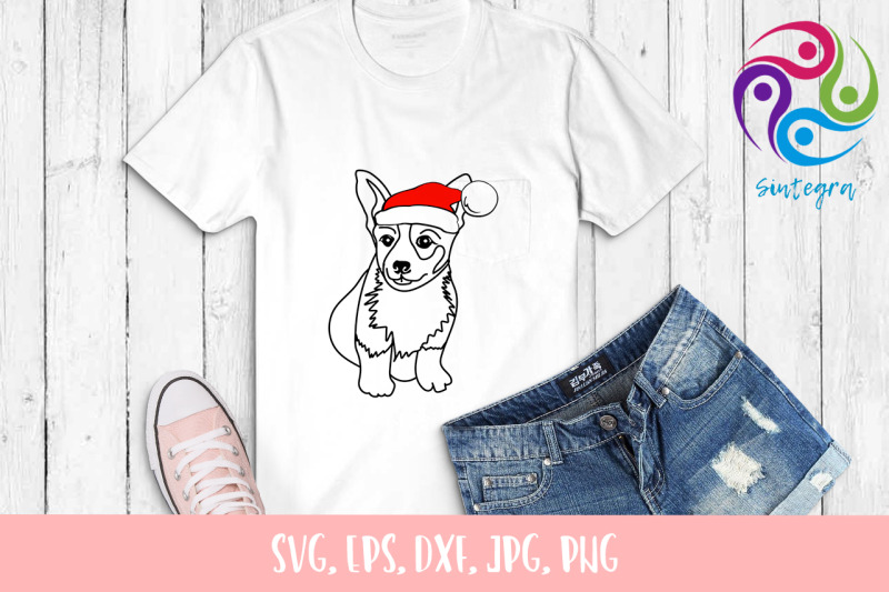 dog-with-christmas-hat-svg-corgi-svg