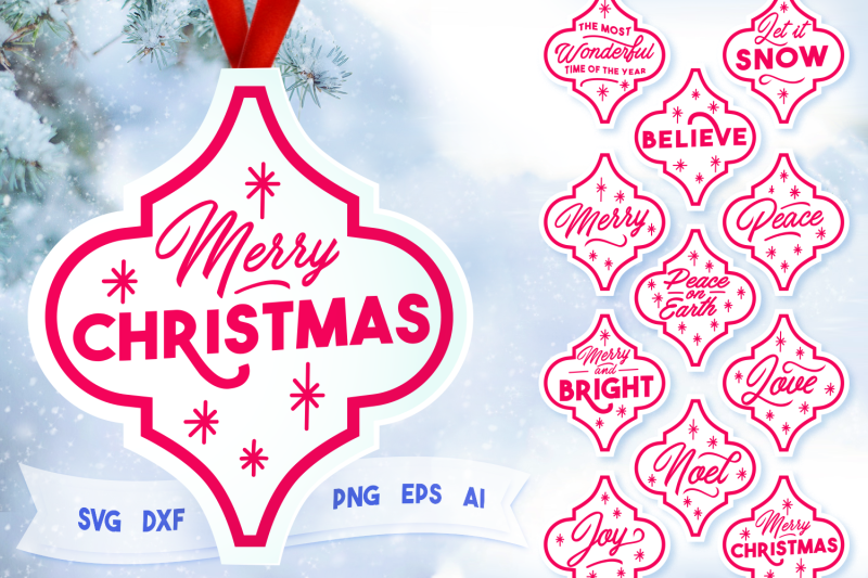 Download Arabesque Christmas Ornament - SVG Bundle By Big Design ...