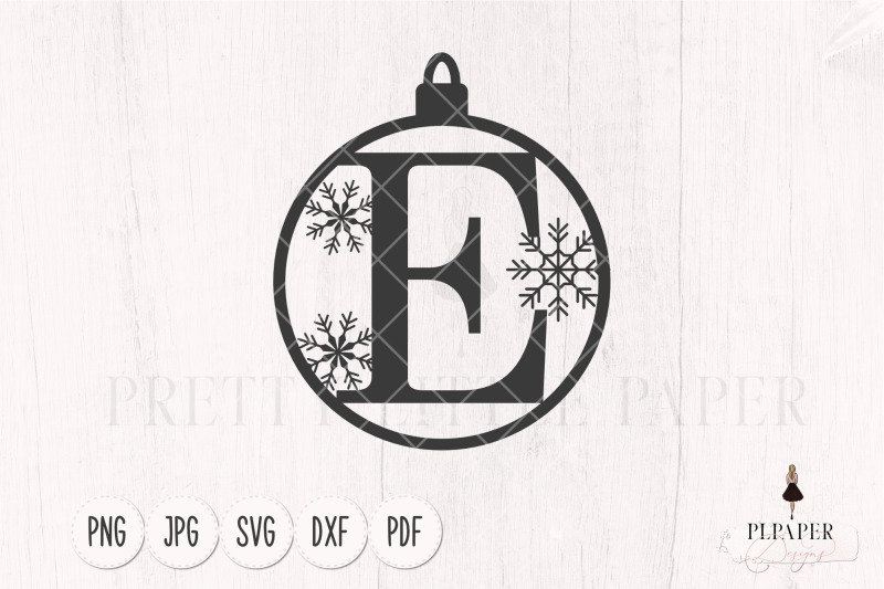 ornament-svg-christmas-monogram-svg-letter-e-svg-christmas-ball-svg