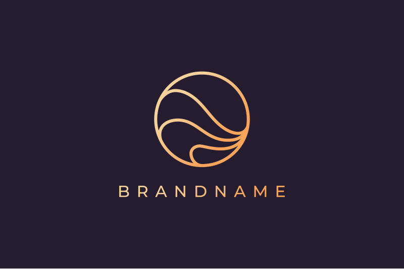 ocean-water-wave-logo-in-a-luxury-style