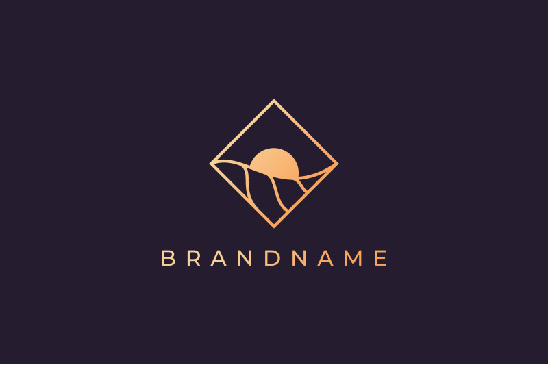 simple-ocean-sun-logo-with-luxury-style