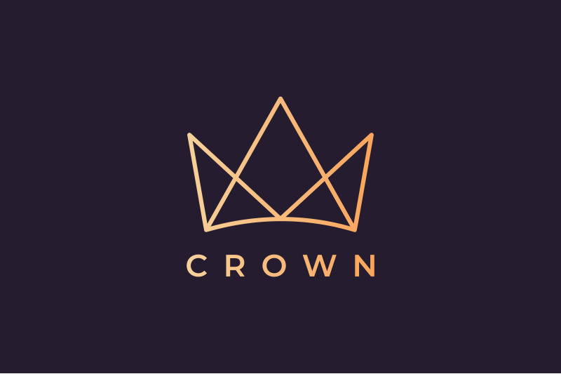 modern-crown-logo-in-a-luxury-style